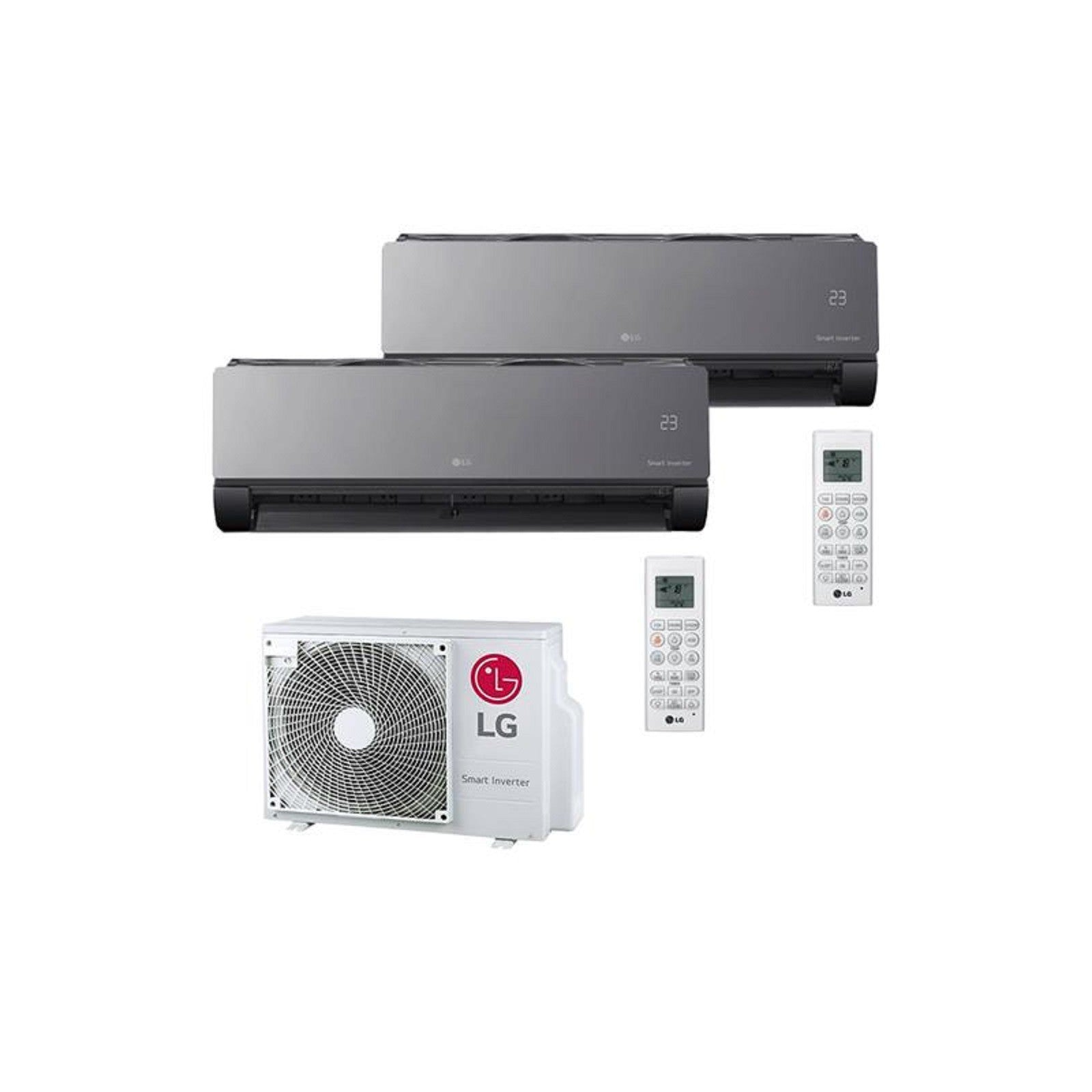 LG Artcool Black Duo Multi-Split A+++ | 4.1 kW | Multi-Zone Systeem met WiFi