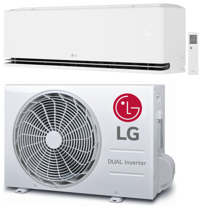 LG Dualcool Deluxe Wandmodel A+++| 3.5 kW | Energiezuinige Inverter Airco met WiFi